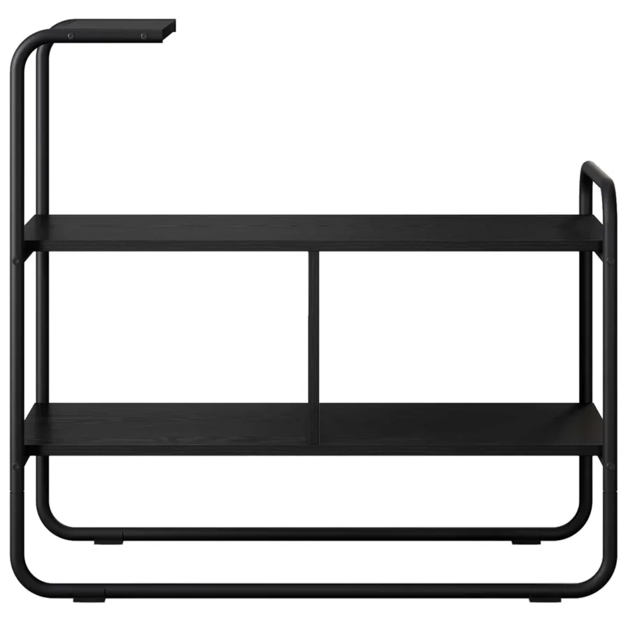 Table console Chêne noir 80 x 35 x 75 cm Bois d'ingénierie - 4