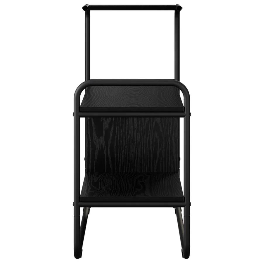 Table console Chêne noir 80 x 35 x 75 cm Bois d'ingénierie - 5