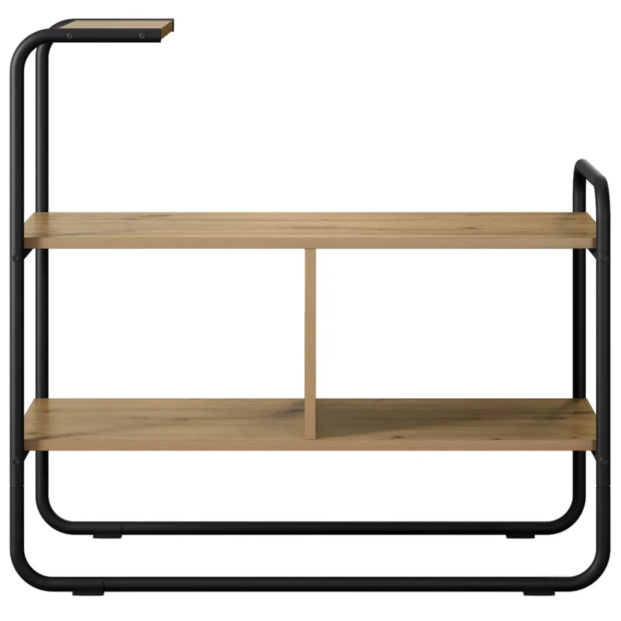 Table console Chêne artisanal 80 x 35 x 75 cm Bois d'ingénierie - 4
