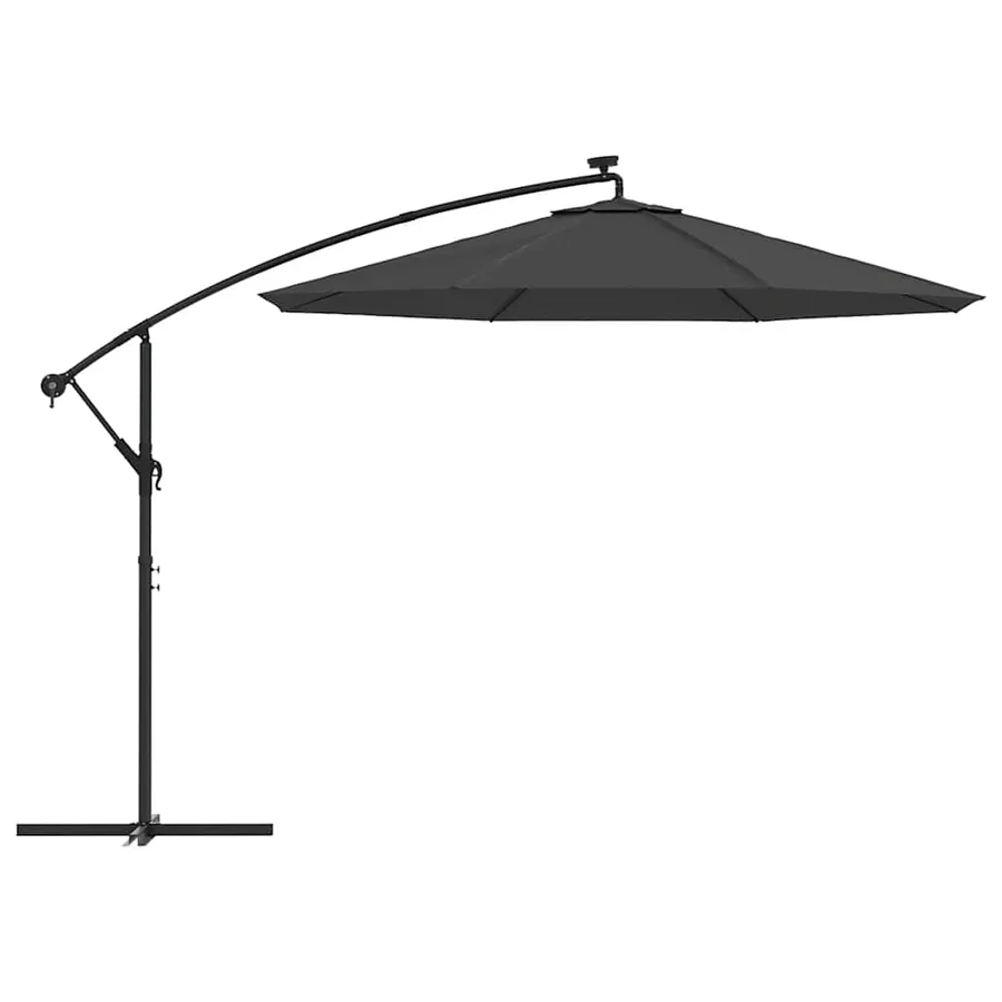 Tissu de remplacement pour parasol déporté anthracite 300 cm - 5