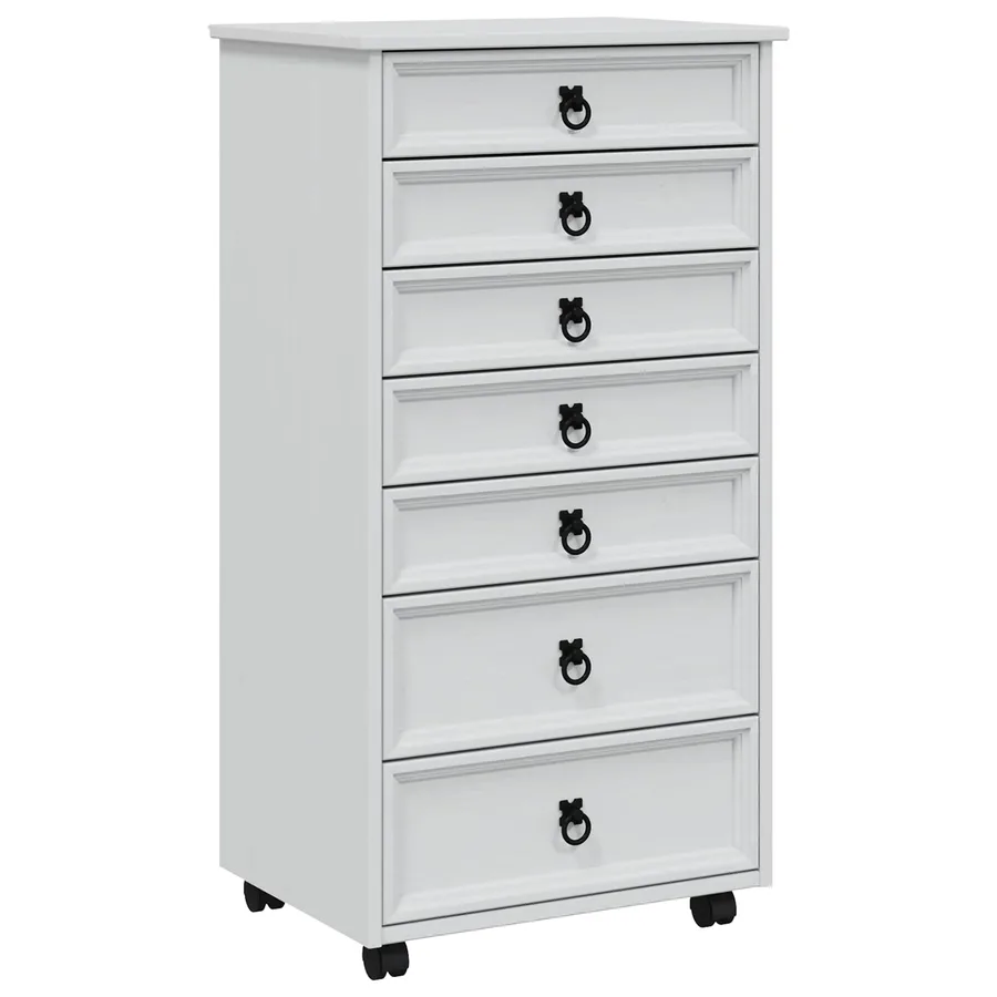 Cabinet Roulant avec Tiroirs CORONA Blanc - 2