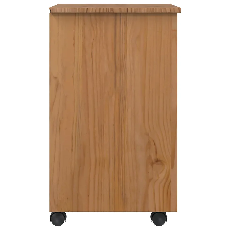 Cabinet Roulant avec Tiroirs CORONA Brun Miel - 5