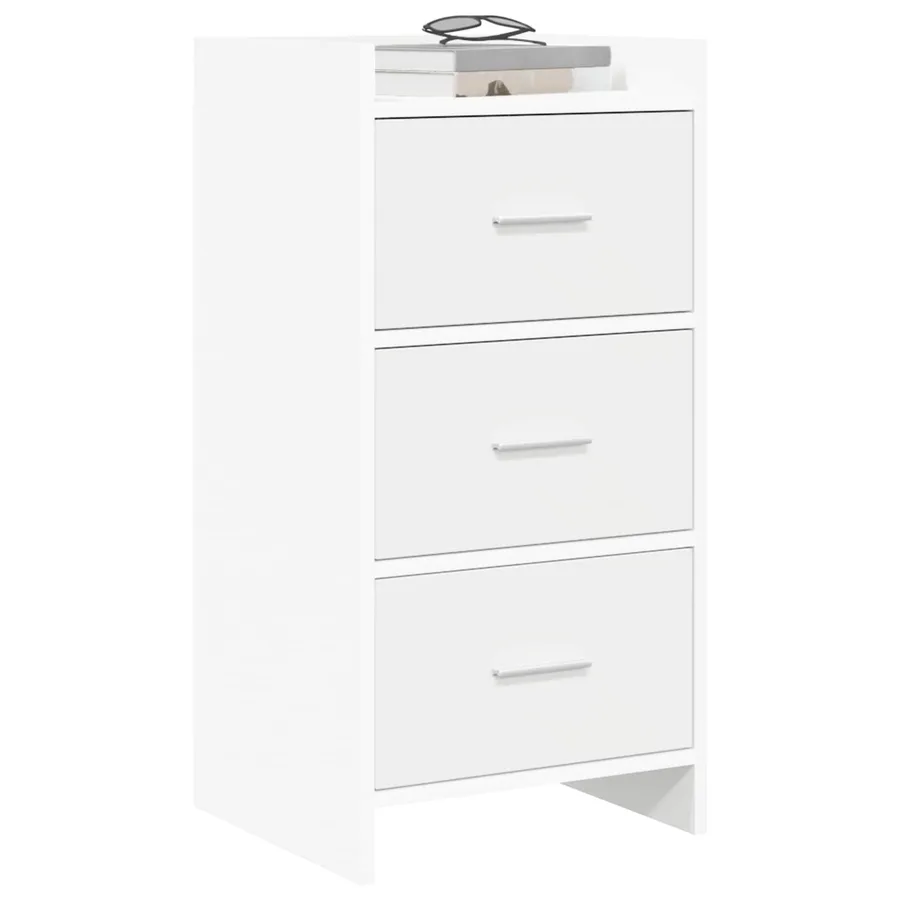 Buffet Blanc 40 x 36 x 80 cm Bois d'ingénierie - 3