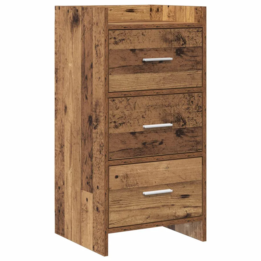 Buffet Bois ancien 40 x 36 x 80 cm Bois d'ingénierie - 2