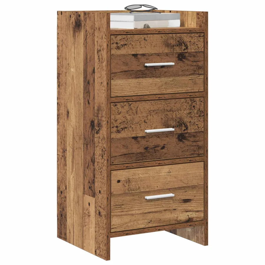 Buffet Bois ancien 40 x 36 x 80 cm Bois d'ingénierie - 3