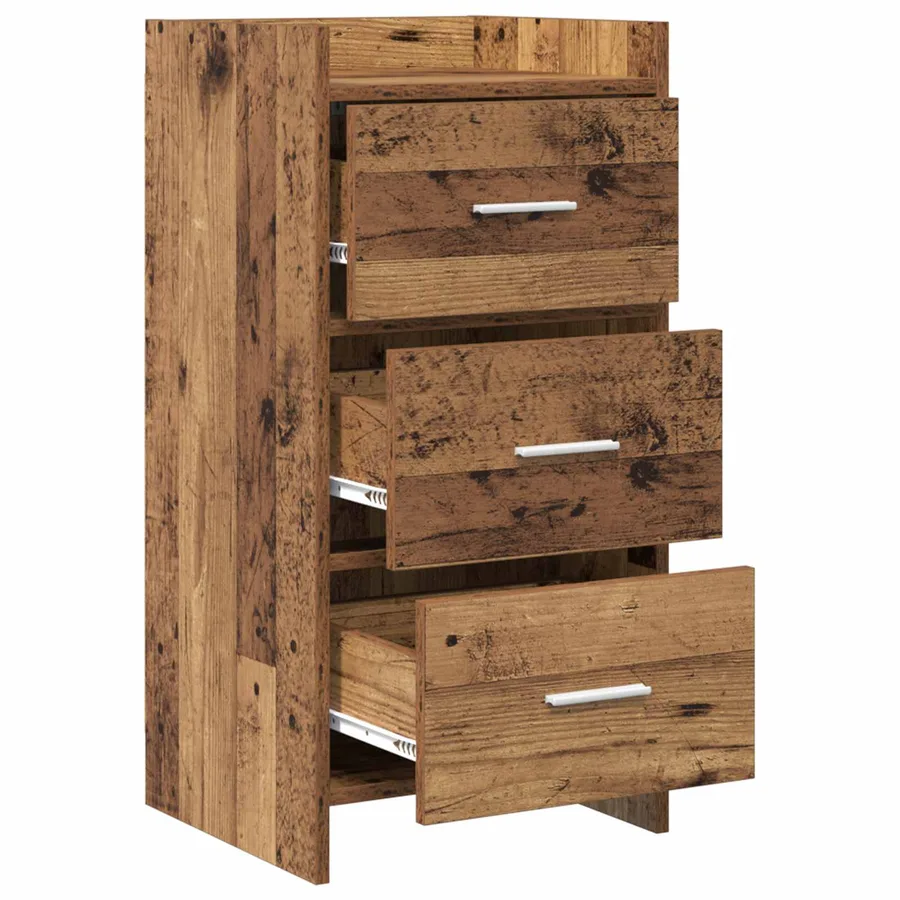 Buffet Bois ancien 40 x 36 x 80 cm Bois d'ingénierie - 4