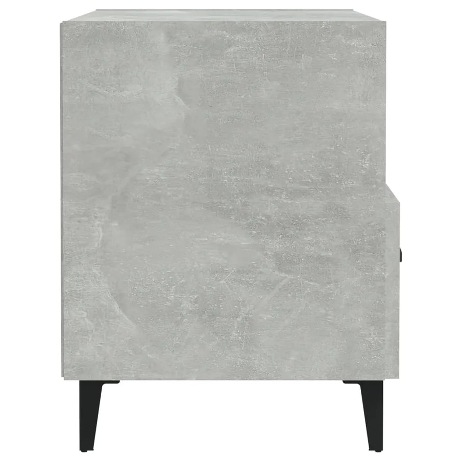 Tables de chevet 2 pcs Gris béton Bois d'ingénierie - 5