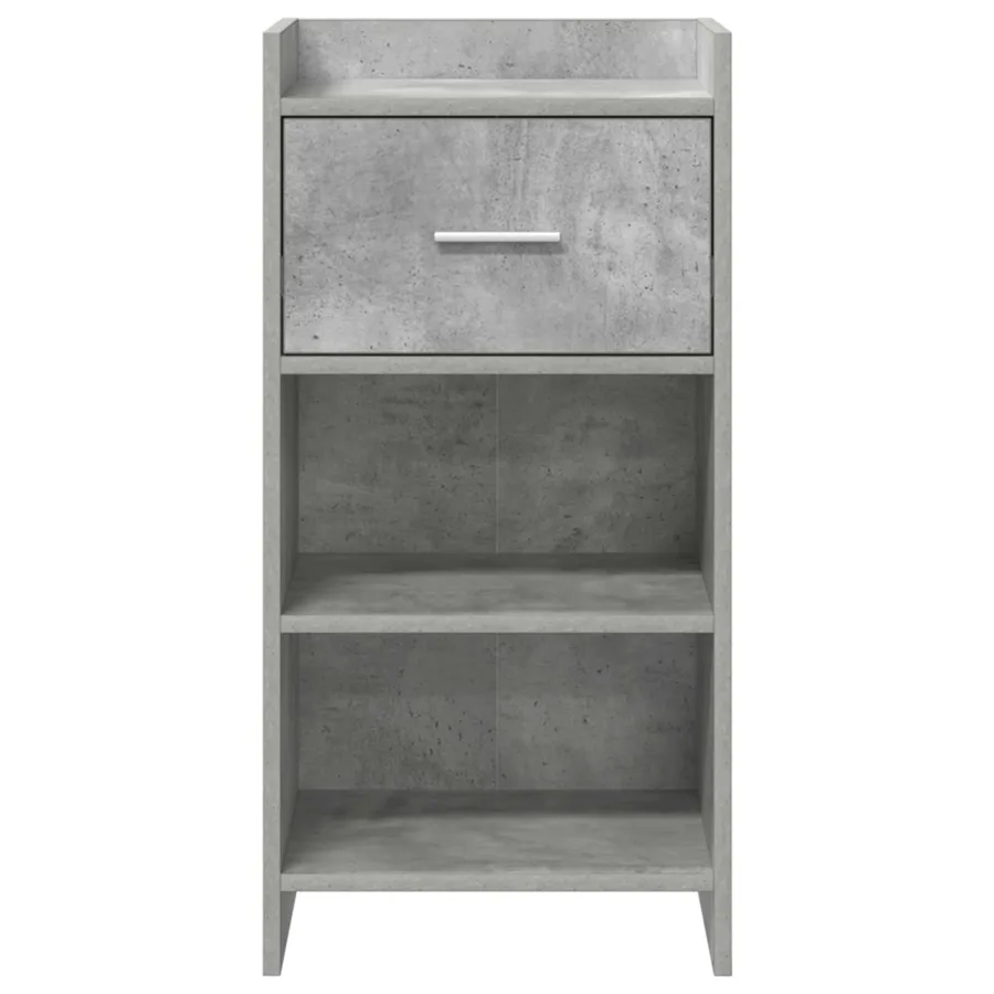 Buffet Gris béton 40 x 36 x 80 cm Bois d'ingénierie - 4