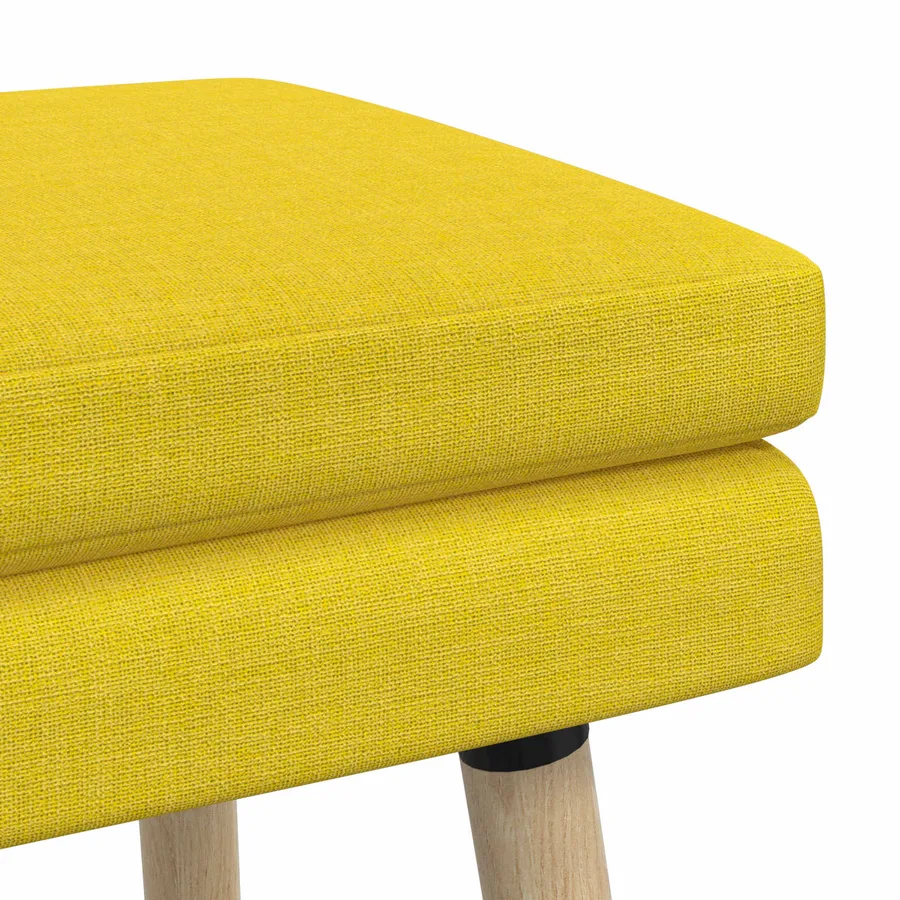 Banc à double couche Jaune clair 60 x 40 x 46 cm Tissu - 6