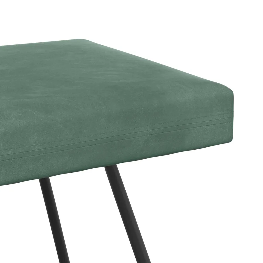 banc Vert Mer 80 x 40 x 45 cm Velours - 6