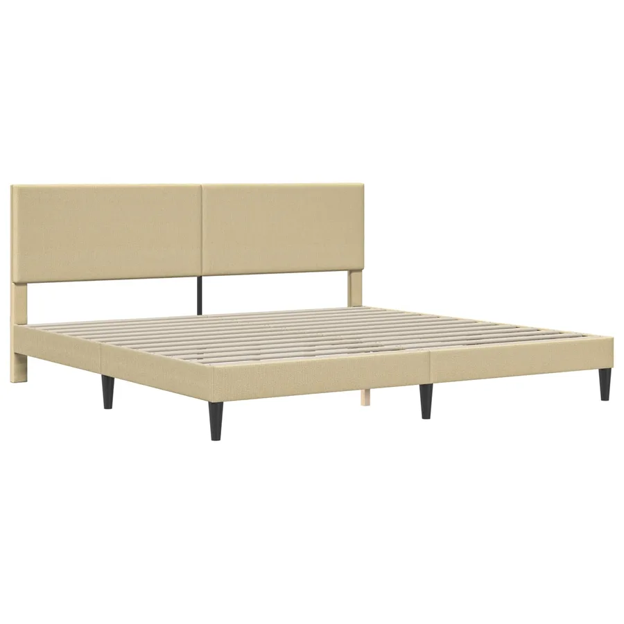 Cadre de lit avec tête de lit Gris Vert Clair 180 x 200 cm - 4