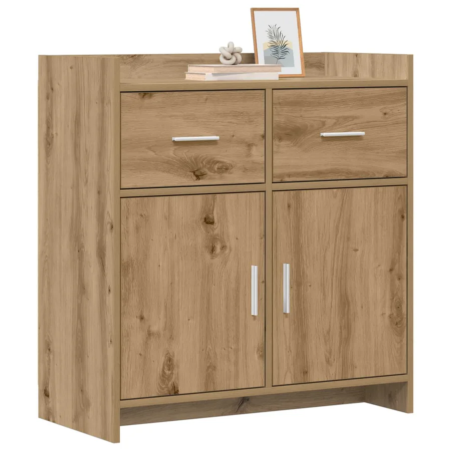 Buffet Chêne artisanal 75 x 36 x 80 cm Bois d'ingénierie - 3