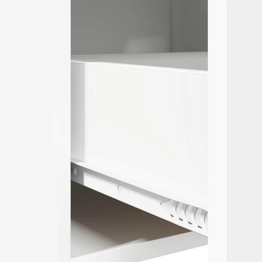 Buffet Blanc 75 x 36 x 80 cm Bois d'ingénierie - 8
