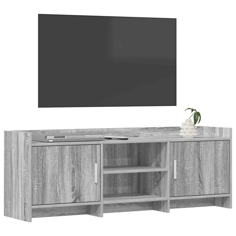Meuble TV 130 x 33 x 47 cm Sonoma gris Bois d'ingénierie - 3
