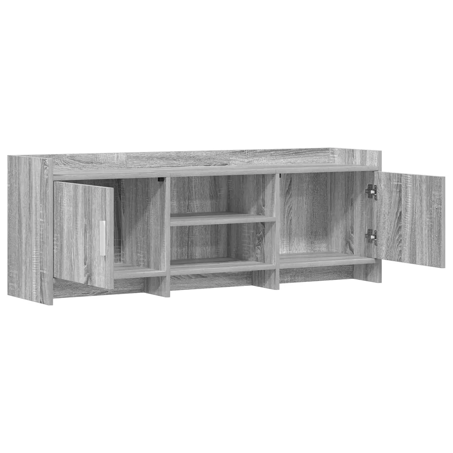 Meuble TV 130 x 33 x 47 cm Sonoma gris Bois d'ingénierie - 4