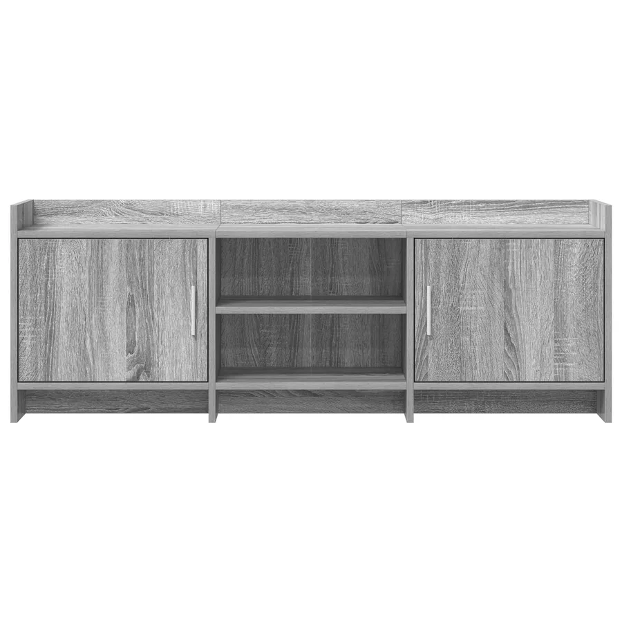 Meuble TV 130 x 33 x 47 cm Sonoma gris Bois d'ingénierie - 5