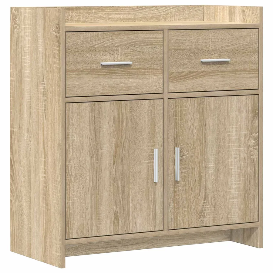 Buffet Chêne Sonoma 75 x 36 x 80 cm Bois d'ingénierie - 2