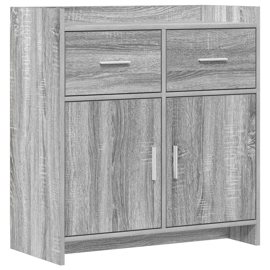 Buffet Sonoma gris 75 x 36 x 80 cm Bois d'ingénierie - 2