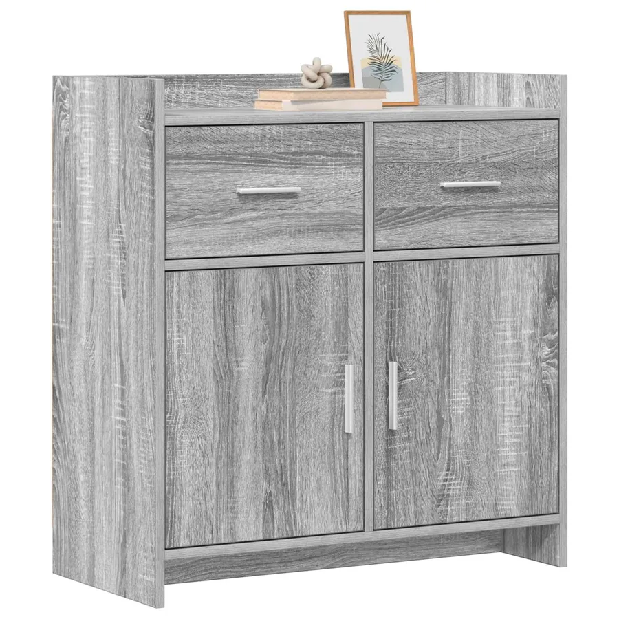 Buffet Sonoma gris 75 x 36 x 80 cm Bois d'ingénierie - 3