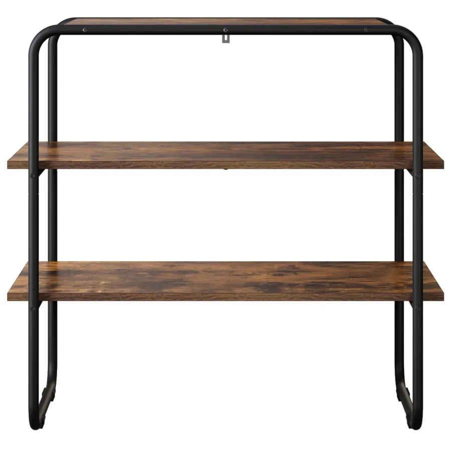Table console Chêne fumé 100 x 41 x 75 cm Bois d'ingénierie - 4