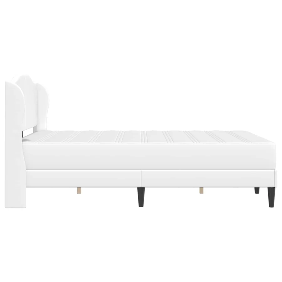 Cadre de lit avec tête de lit Blanc 120 x 200 cm Simili cuir - 7