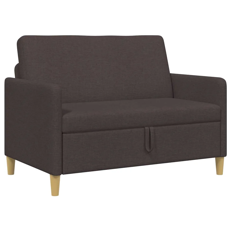 Sofa avec rangement Marron foncé 122 x 78 x 87 cm Polyester - 2