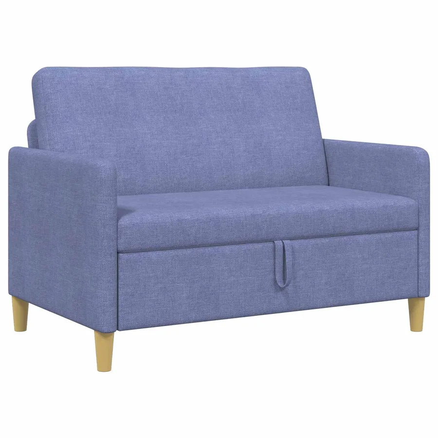 Sofa avec rangement Bleu denim 122 x 78 x 87 cm Polyester - 2