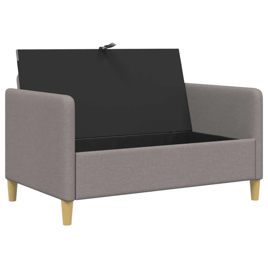 Sofa avec rangement Taupe 122 x 78 x 87 cm Polyester - 4