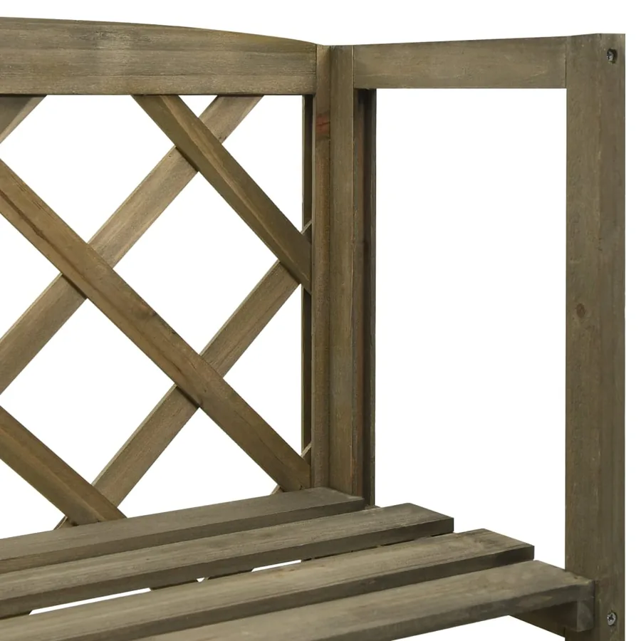 Treillis avec étagères Gris 55x30x140 cm Bois de sapin massif - 5