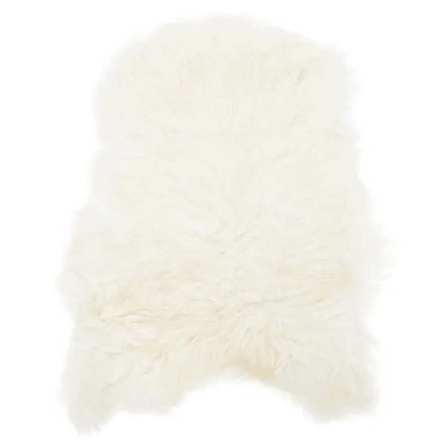 Housse de chaise en peau de mouton islandaise Crème 70x110 cm - 8
