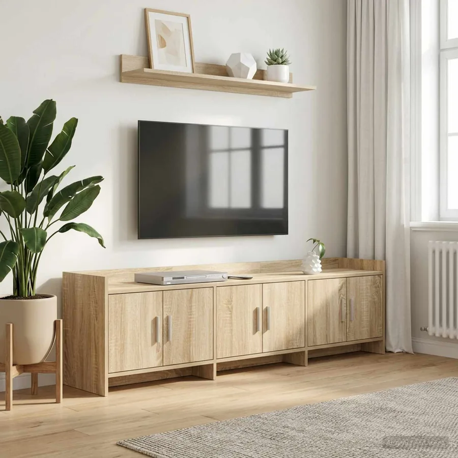 Meuble TV 168 x 33 x 47 cm Chêne Sonoma Bois d'ingénierie