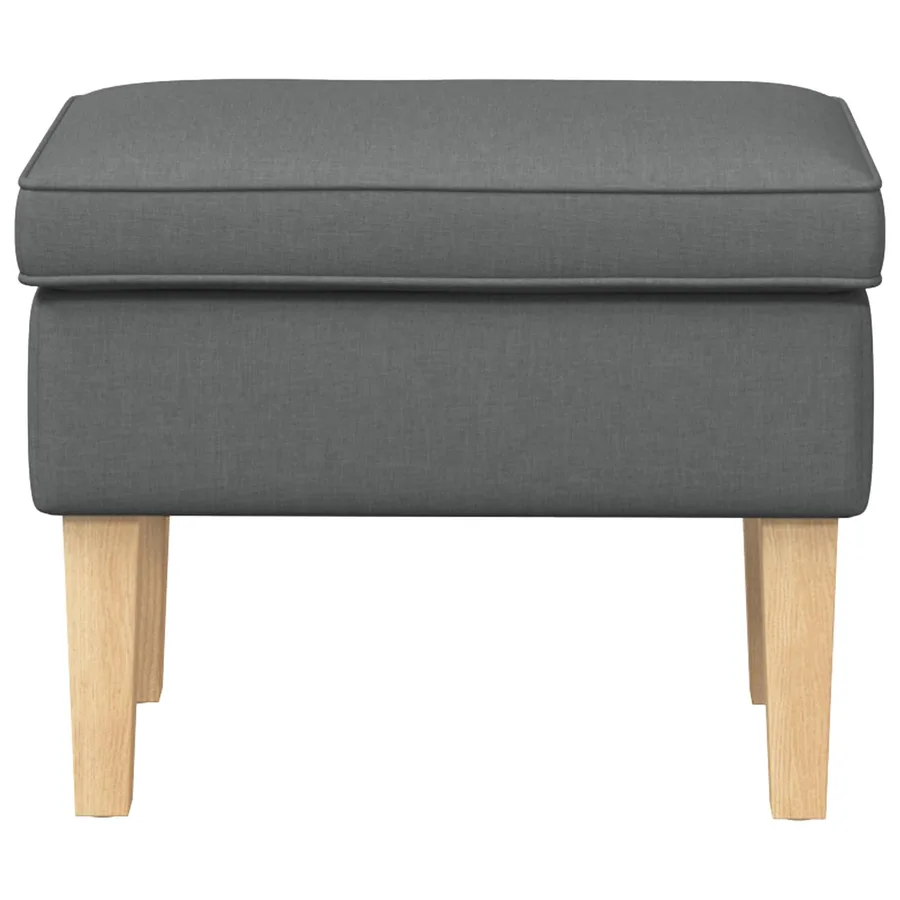 Pouf Gris foncé 55 x 35 x 41 cm Tissu - 3