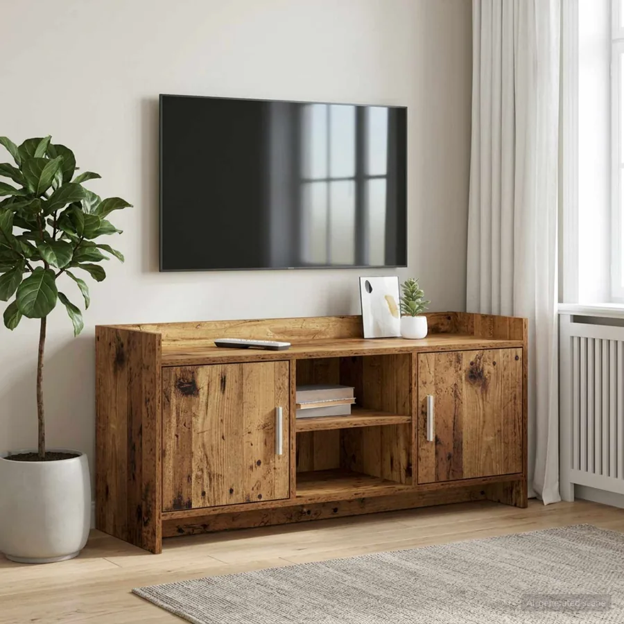 Meuble TV 102 x 33 x 47 cm Bois ancien Bois d'ingénierie