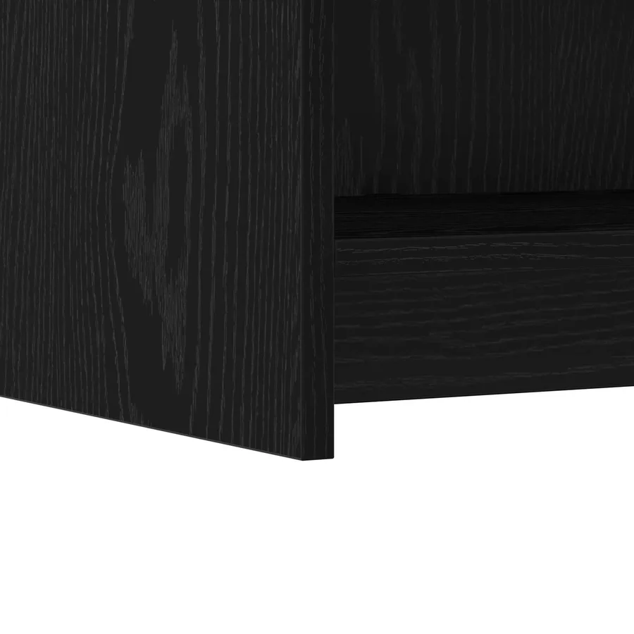 Buffet Chêne noir 75 x 36 x 80 cm Bois d'ingénierie - 6