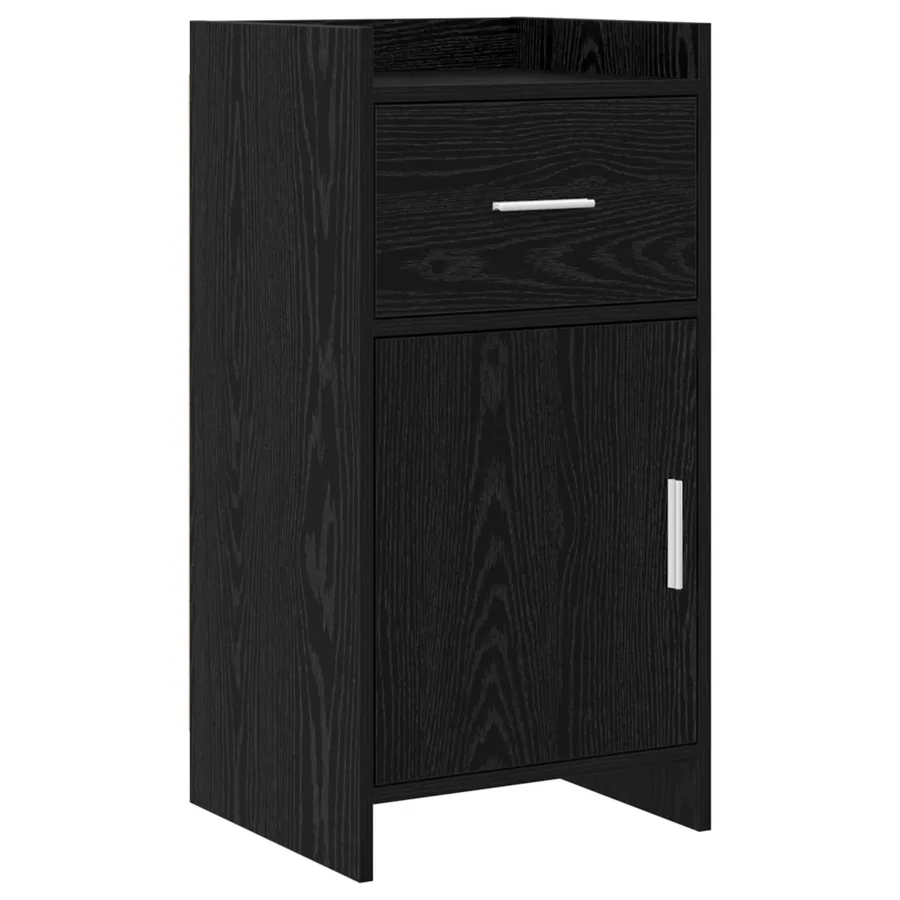 Buffet Chêne noir 40 x 36 x 80 cm Bois d'ingénierie - 2