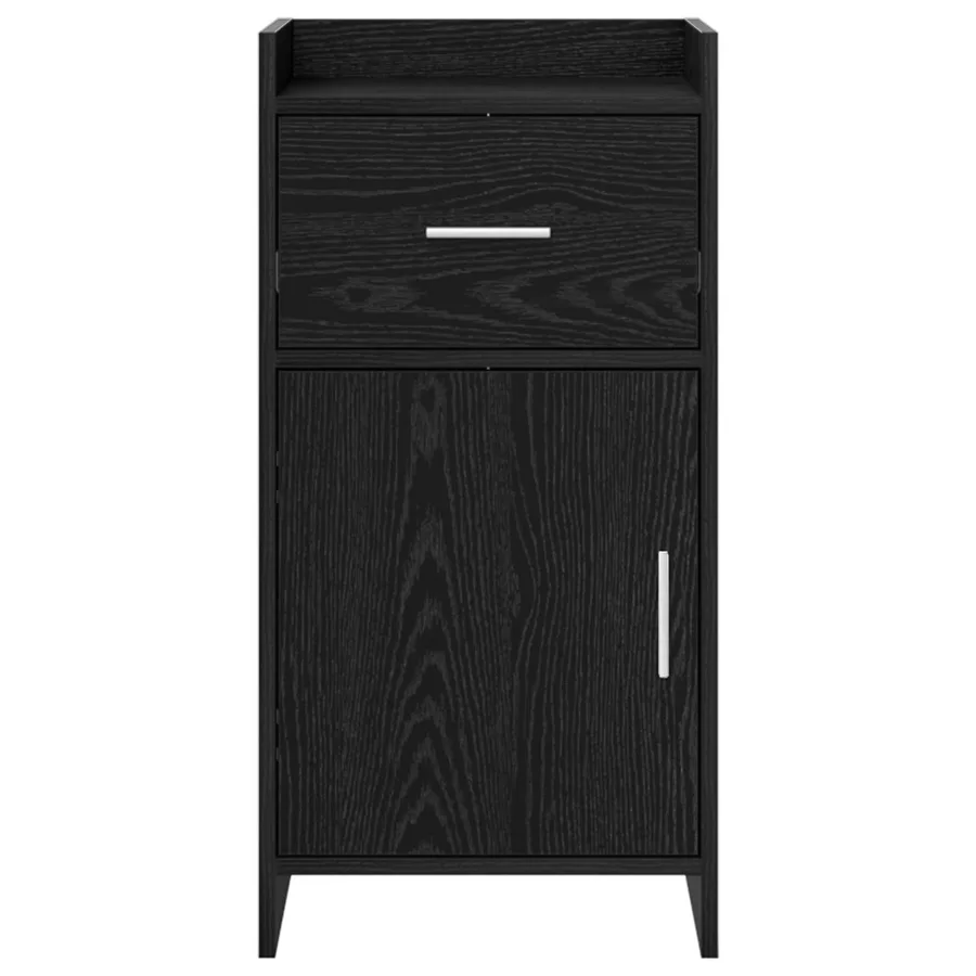 Buffet Chêne noir 40 x 36 x 80 cm Bois d'ingénierie - 5