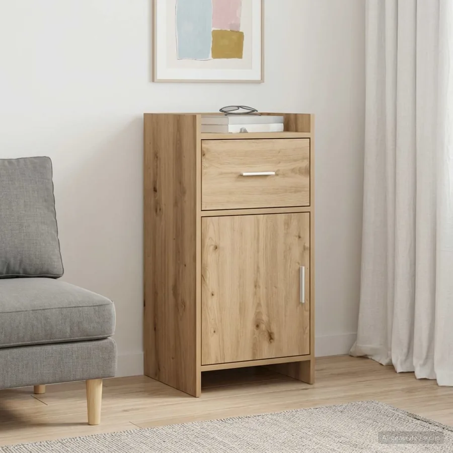 Buffet Chêne artisanal 40 x 36 x 80 cm Bois d'ingénierie