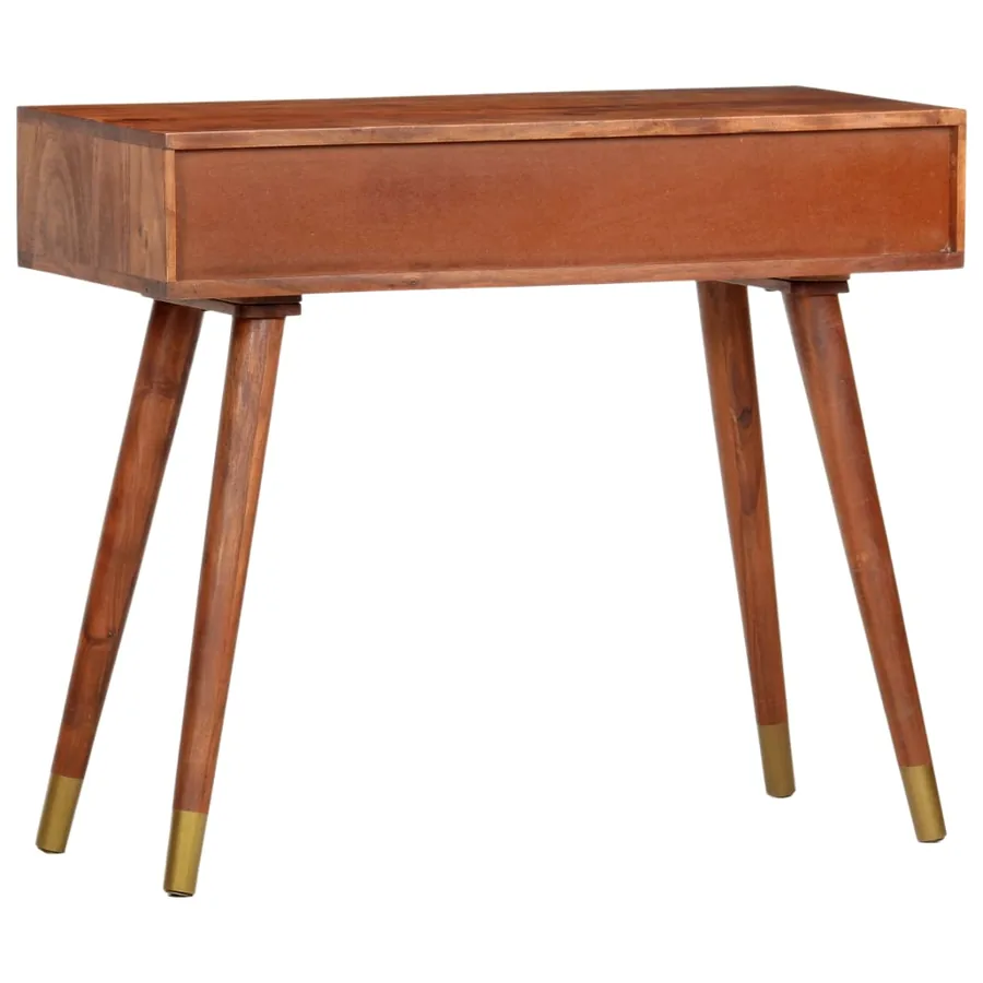 Table console 90x35x76 cm Bois d'acacia massif - 4