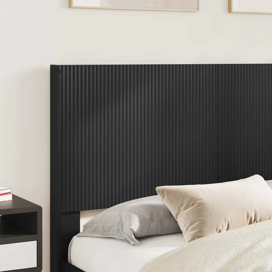 Cadre de lit avec rangement et tête de lit Noir 135 x 190 cm - 3