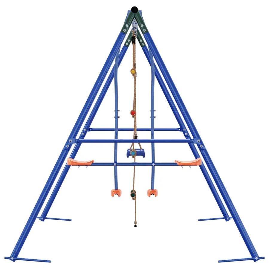 Ensemble de balançoires d'extérieur Multicolore Acier et PE - 5