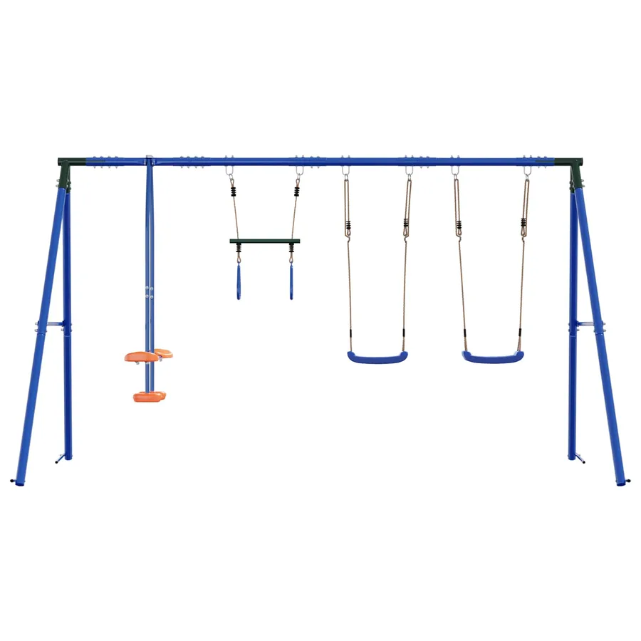 Ensemble de balançoires d'extérieur Multicolore Acier et PE - 4