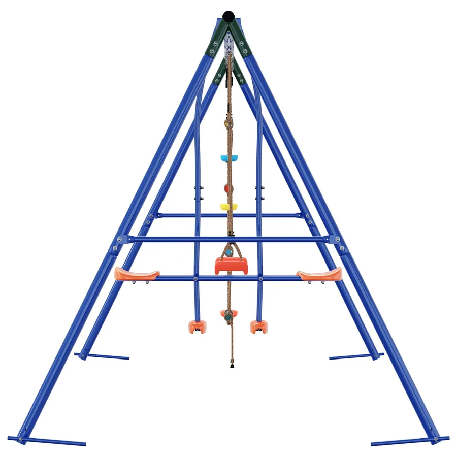 Ensemble de balançoires d'extérieur Multicolore Acier et PE - 5