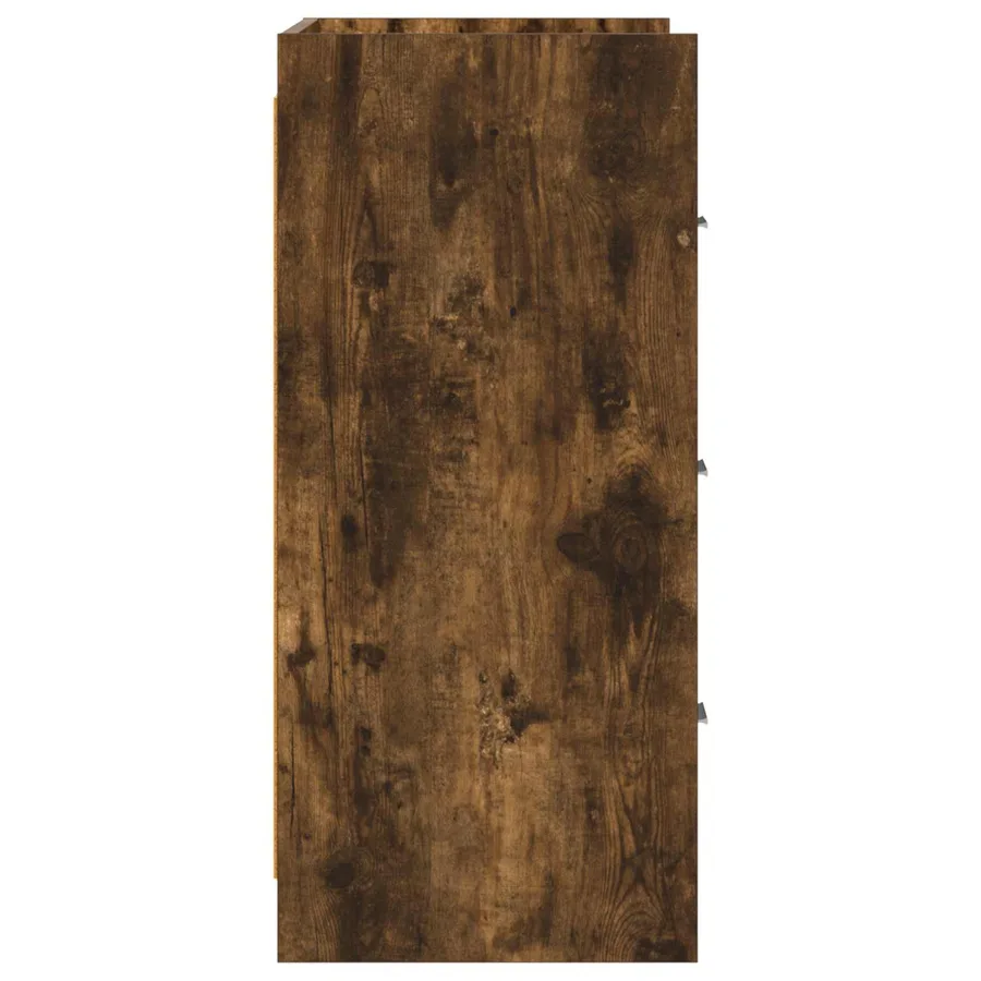Buffet Chêne fumé 75 x 33 x 80 cm Bois d'ingénierie - 6