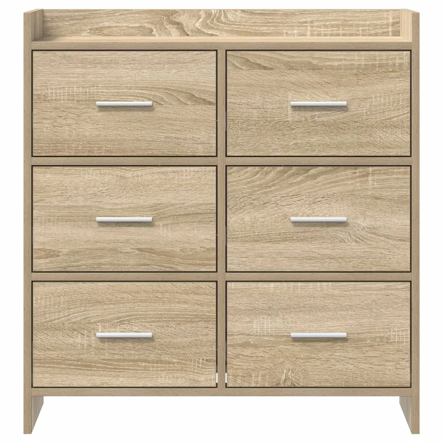 Buffet Chêne Sonoma 75 x 33 x 80 cm Bois d'ingénierie - 5