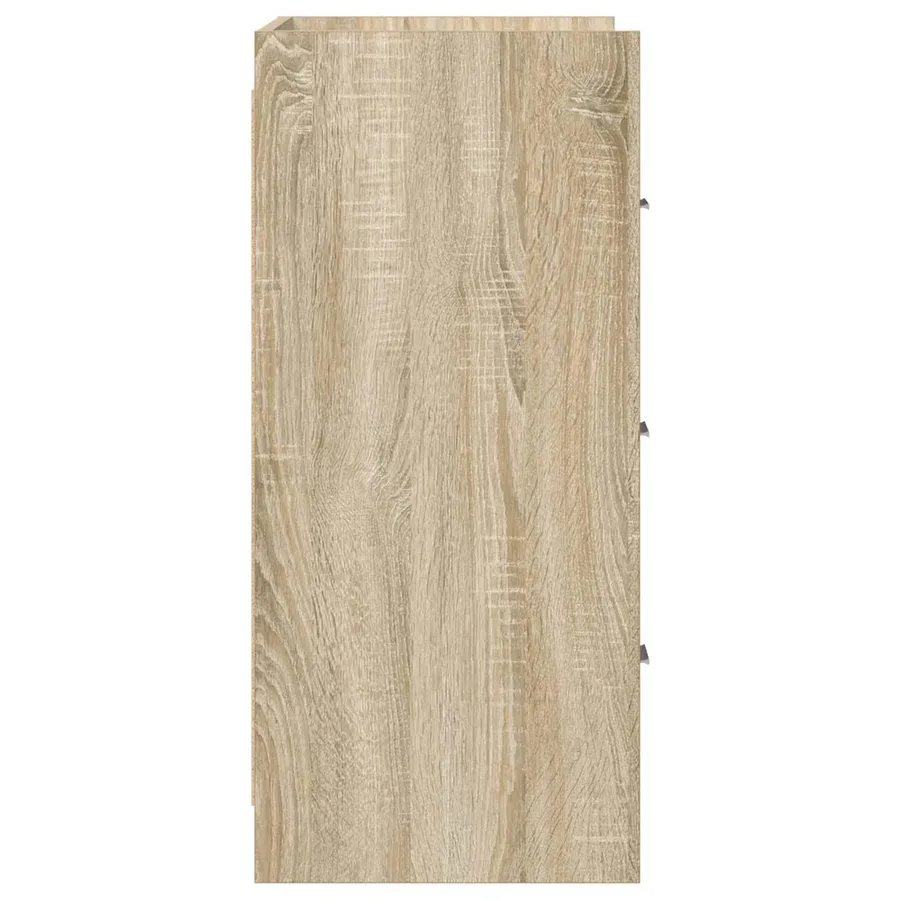 Buffet Chêne Sonoma 75 x 33 x 80 cm Bois d'ingénierie - 6