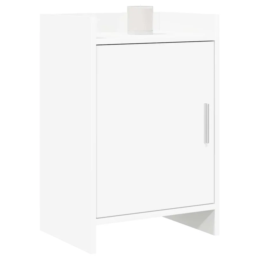Tables de chevet 2 pcs Blanc 40 x 30 x 60 cm Bois d'ingénierie - 2