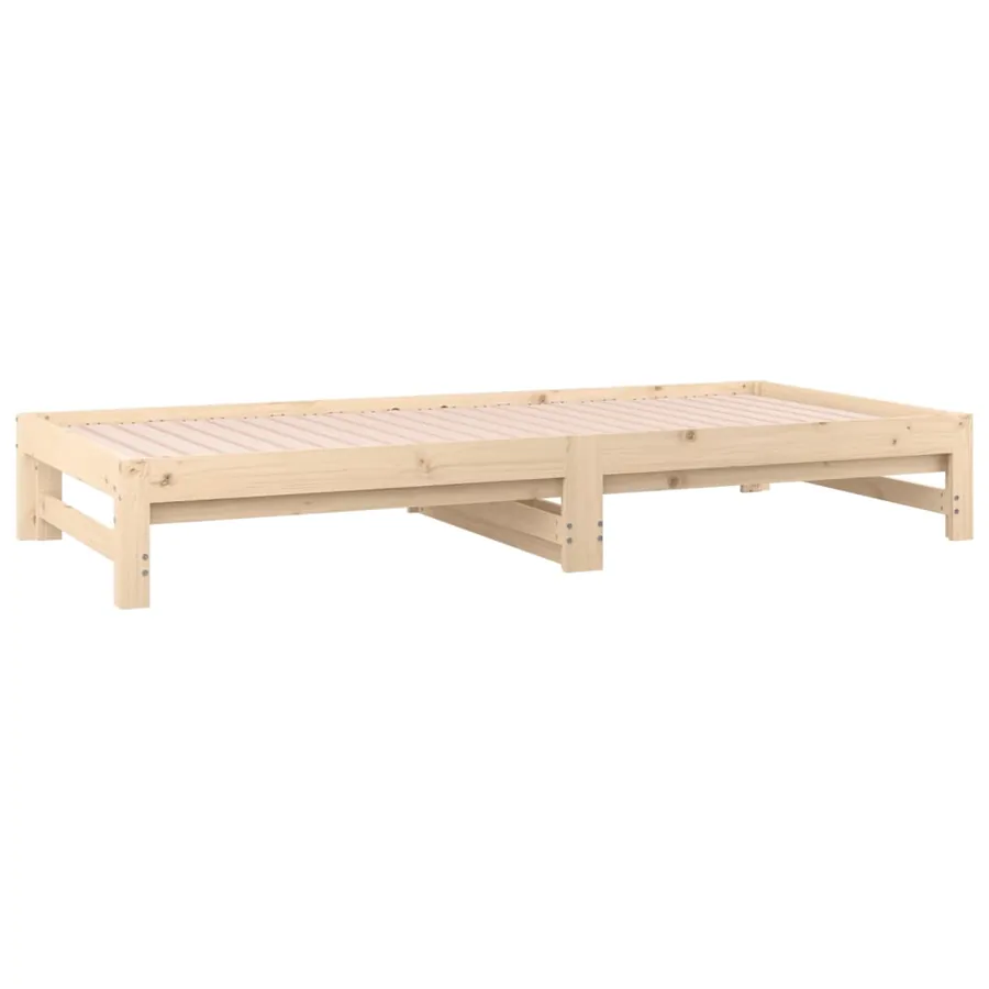 Lit coulissant sans matelas 2x(90x190) cm - 5