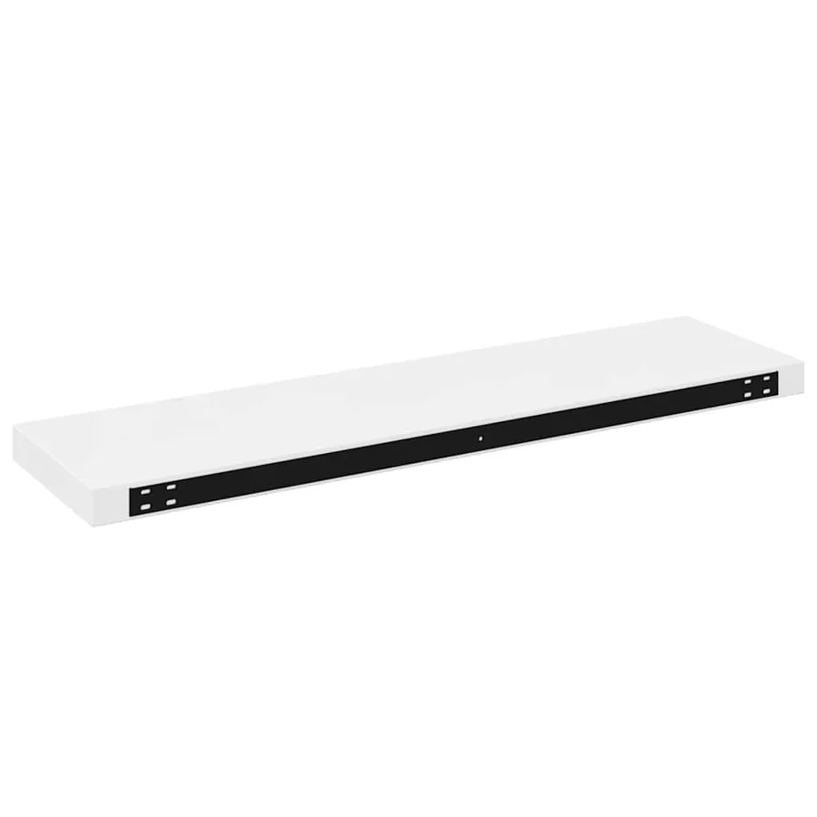 Étagère murale flottante 2 pcs Blanc brillant 90x23,5x3,8cm MDF - 9
