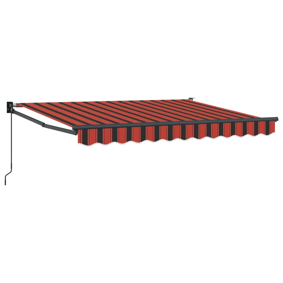 Auvent rétractable Orange, Noir et Jaune 3 x 2 m - 2