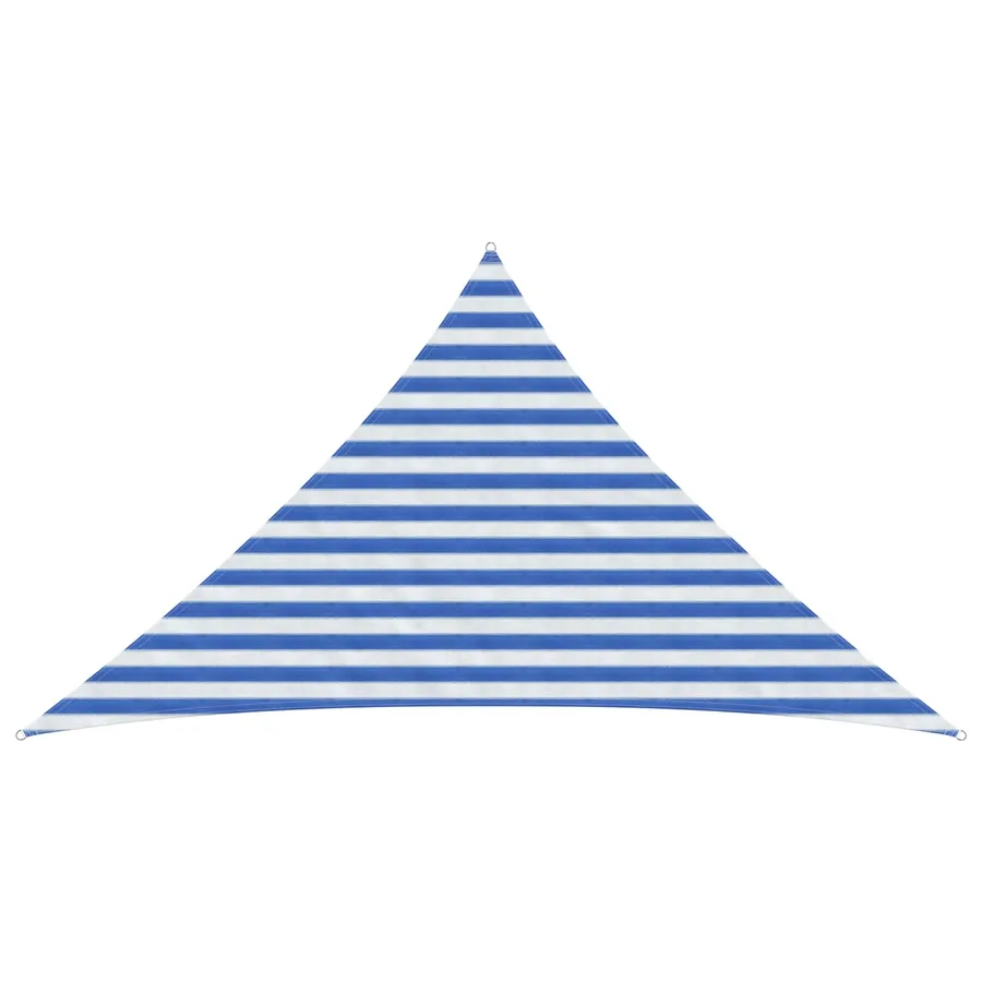 Voile d'ombre Bleu et Blanc 2,5 x 2,5 x 3,5 m HDPE